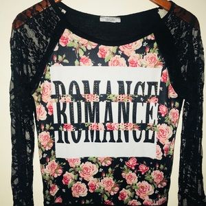 Black long sleeve lace